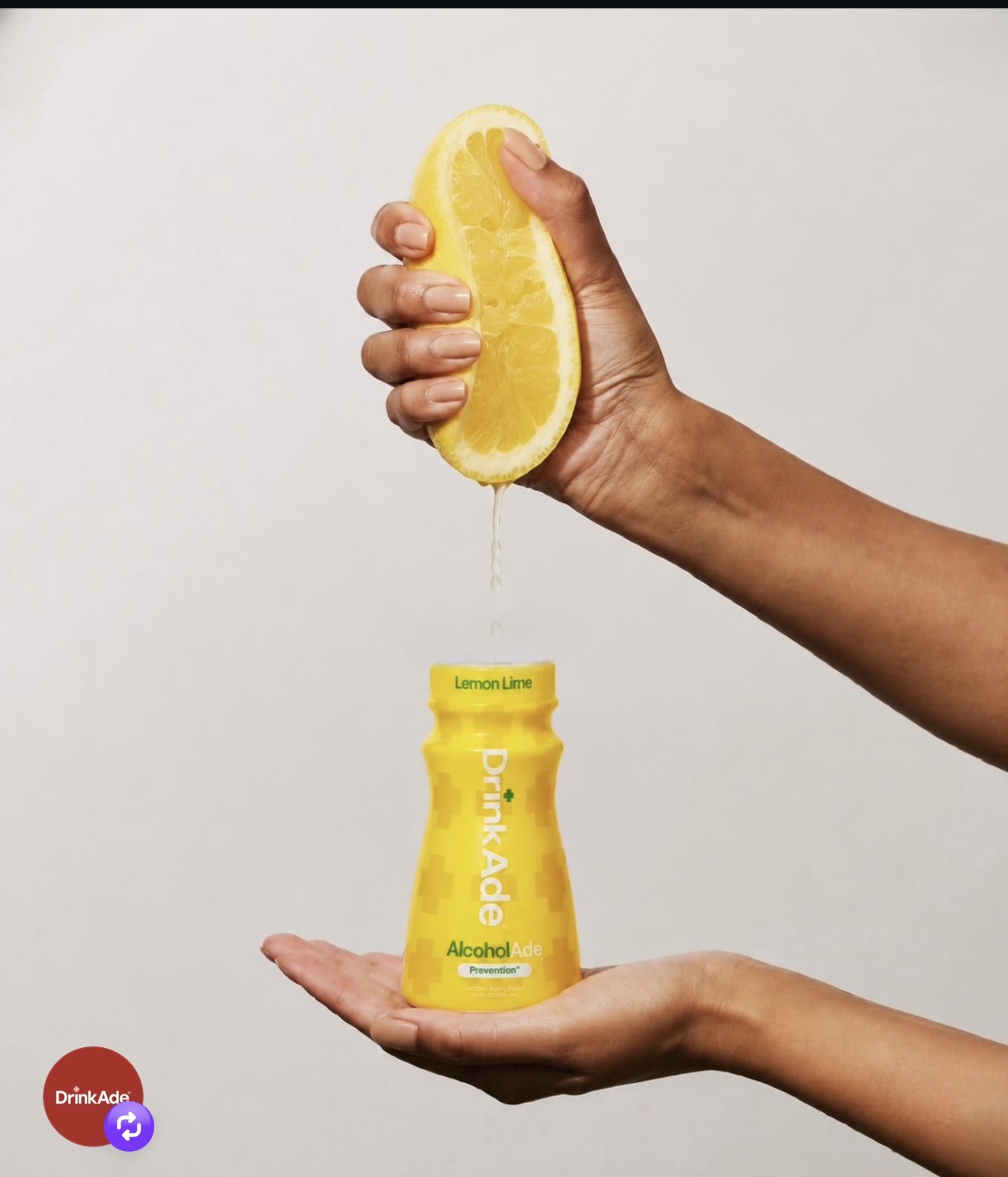 Drink ADE lemon product campaign